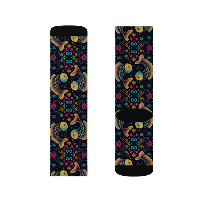 Sublimation Socks, Pisces, Zodiac v3, Pattern