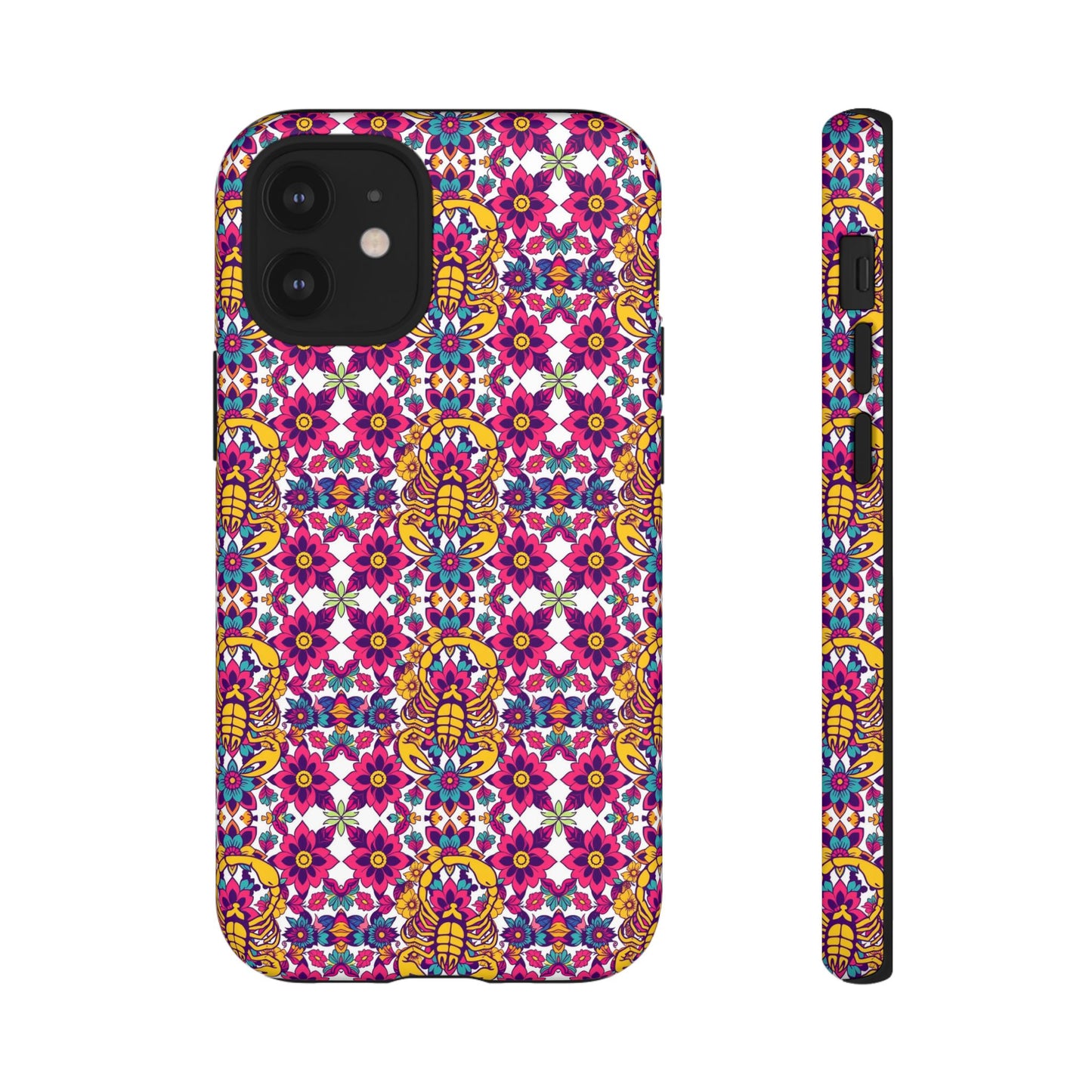 Tough Cases, Scorpio, Zodiac v2, Flower Pattern