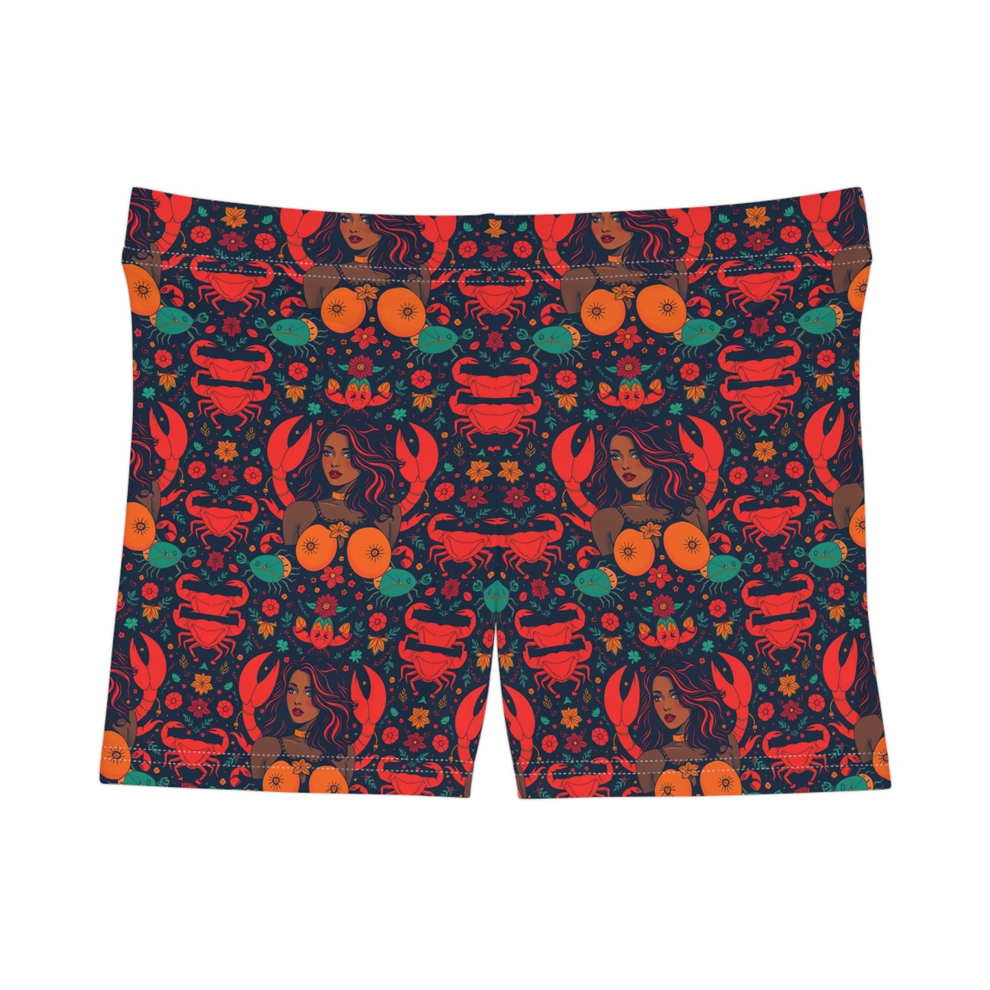 Women's Shorts, (AOP), Cancer, Zodiac, Sexy Pattern