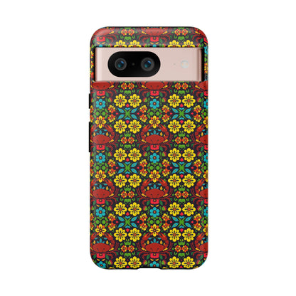 Tough Cases, Cancer, Zodiac v2, Flower Pattern