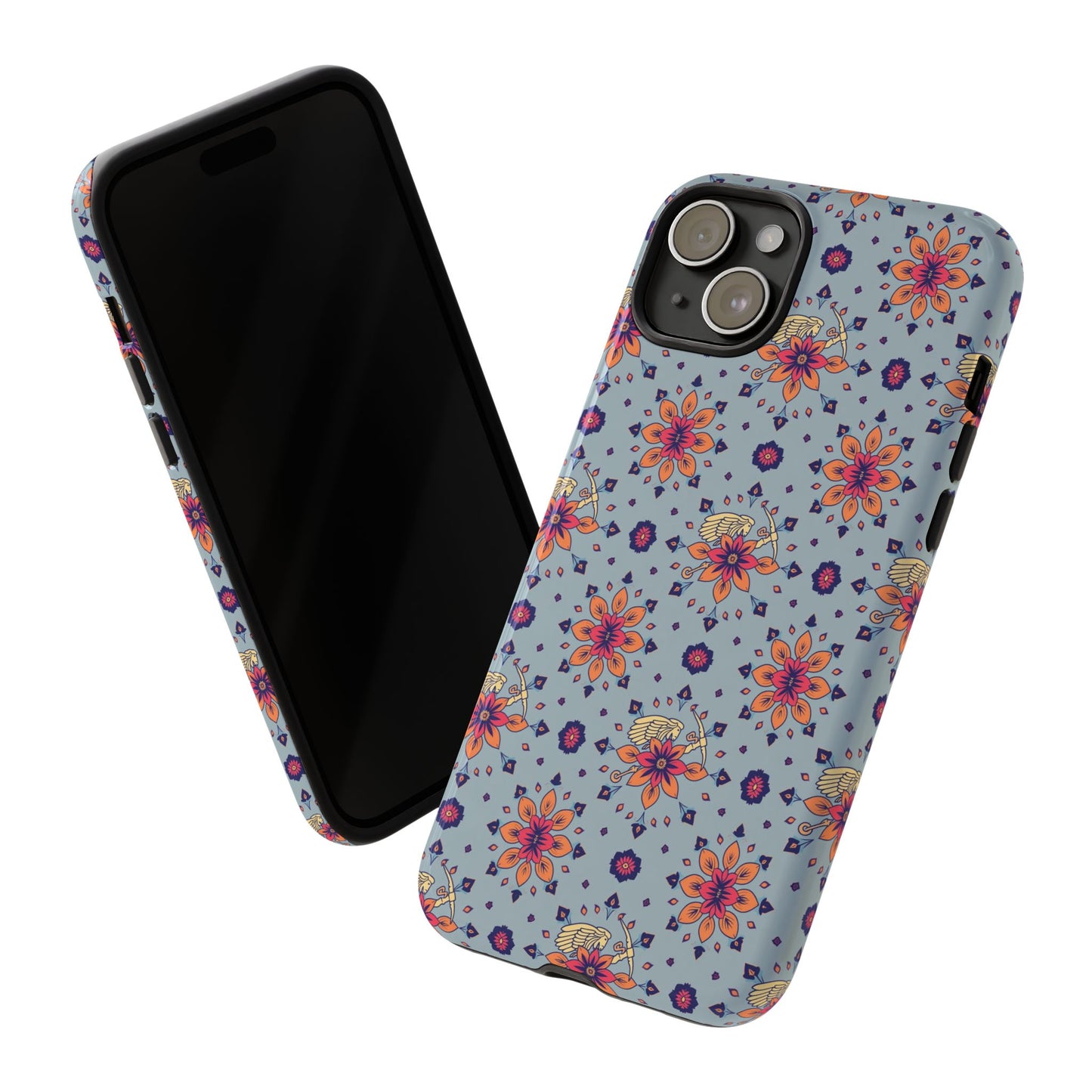 Tough Cases, Sagittarius, Zodiac v3, Flower Pattern
