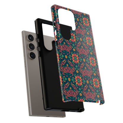 Tough Cases, Cancer, Zodiac v4, Flower Pattern