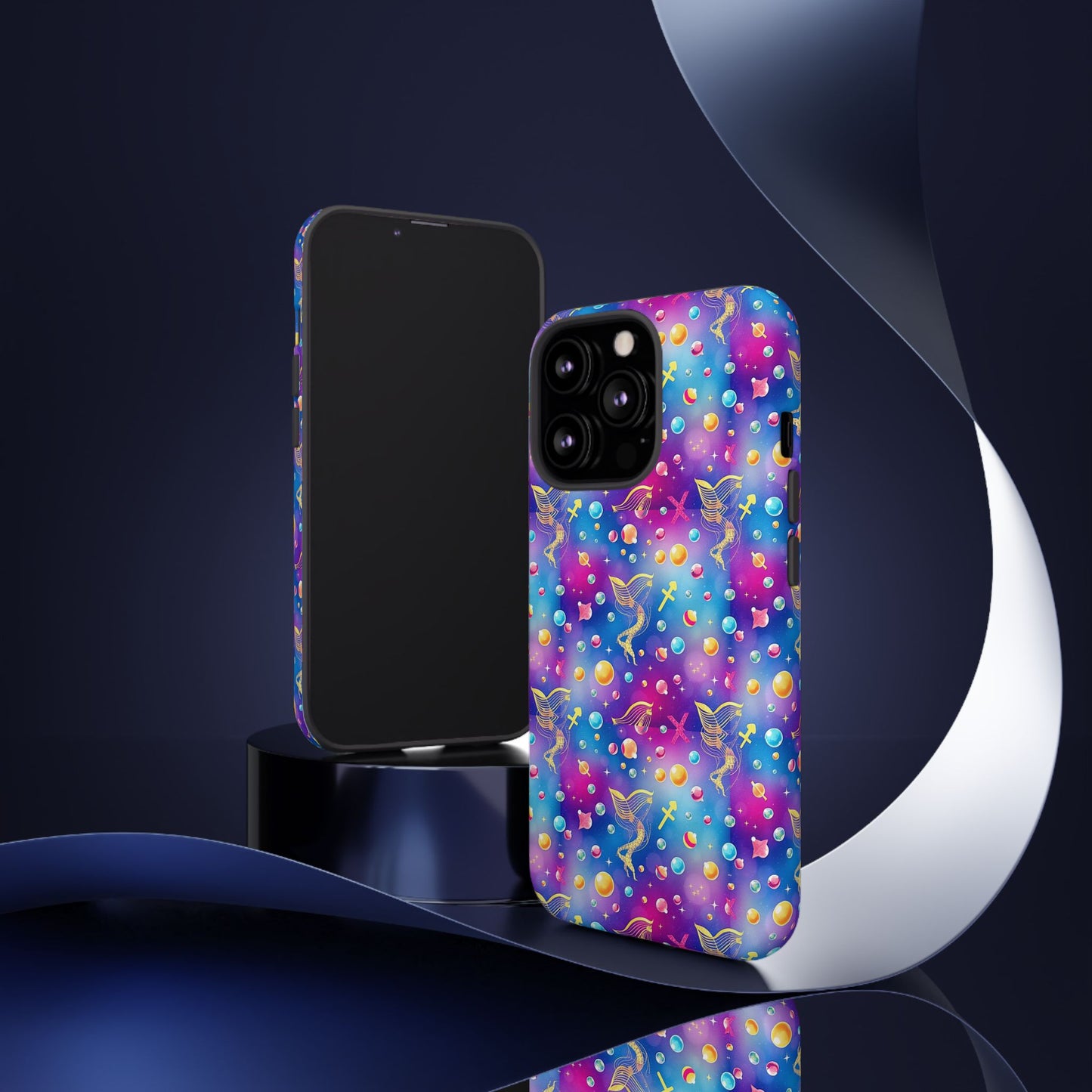 Tough Cases, Sagittarius, Zodiac v3, Bubble Pattern