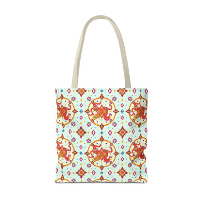 Tote Bag (AOP), Aquarius, Zodiac v1, Jewel Pattern