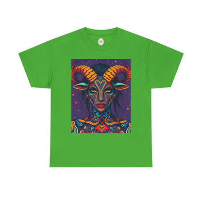 Unisex Heavy Cotton T-Shirt, Taurus, Zodiac v3, Sexy Art