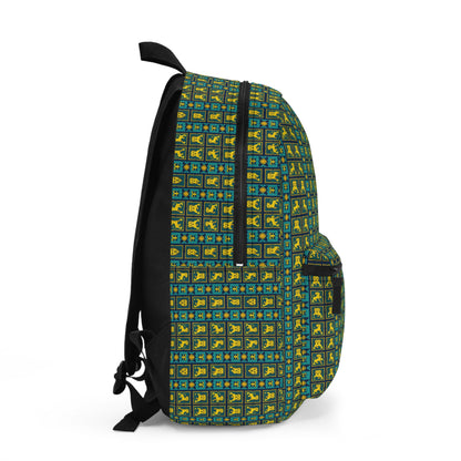 Backpack, Leo, Zodiac v1, Shapes Pattern