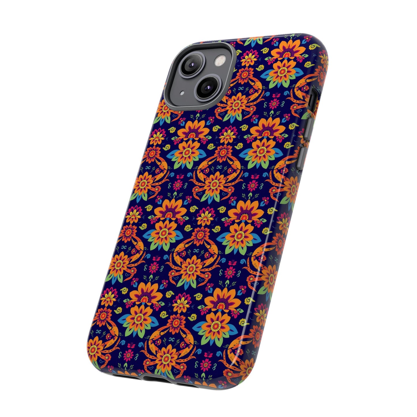Tough Cases, Cancer, Zodiac, Flower Pattern