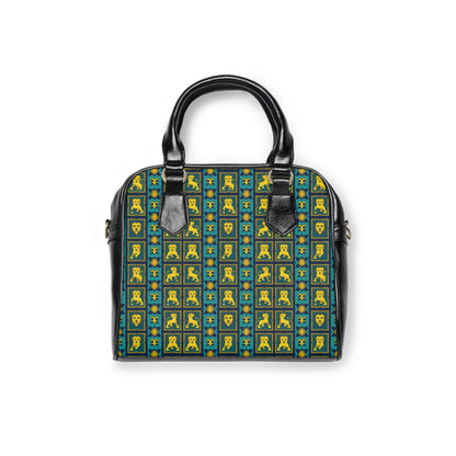 Shoulder Handbag, Leo, Zodiac, Shapes Pattern