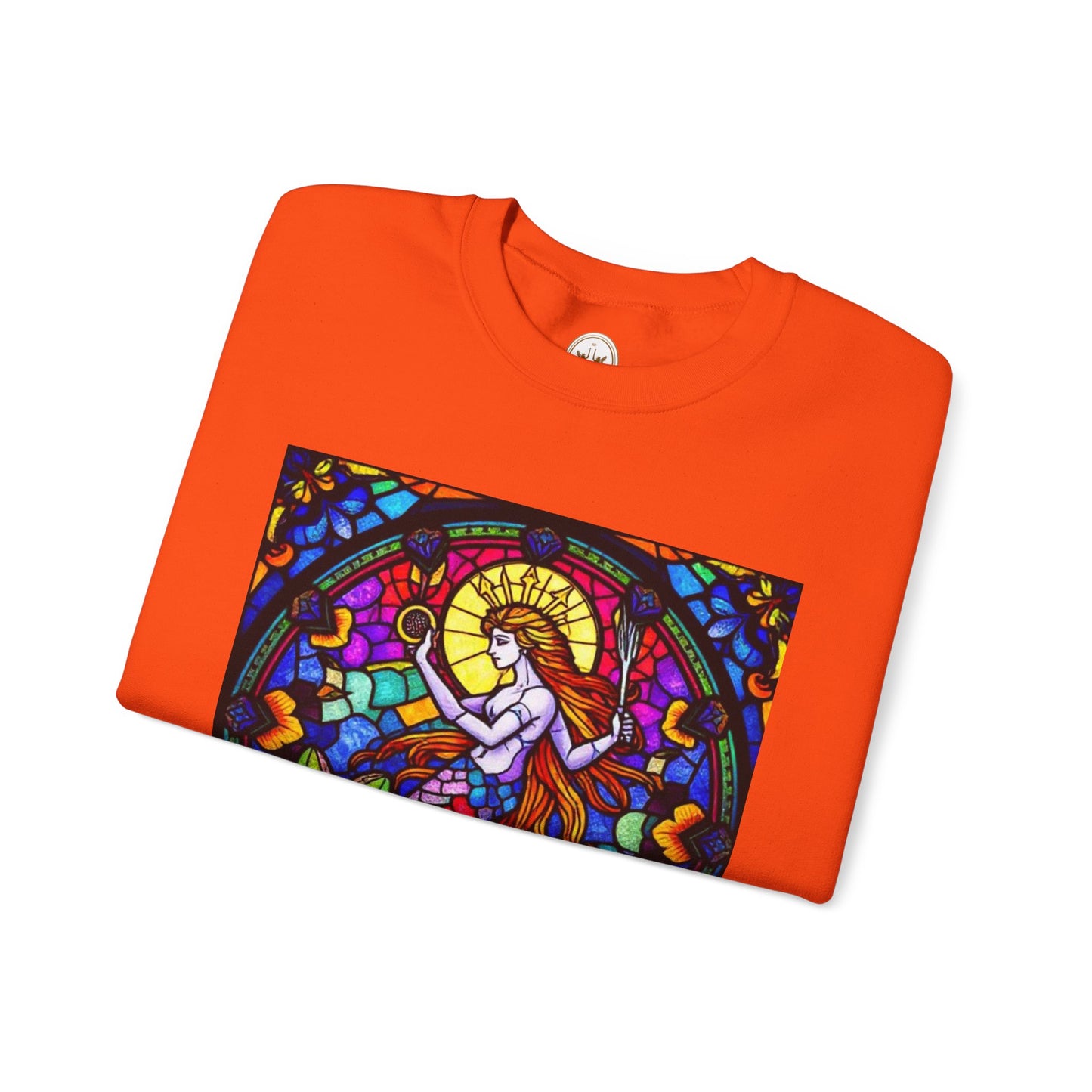 Unisex Heavy Blend™ Crewneck Sweatshirt, Glass 1, Aquarius Zodiac Design