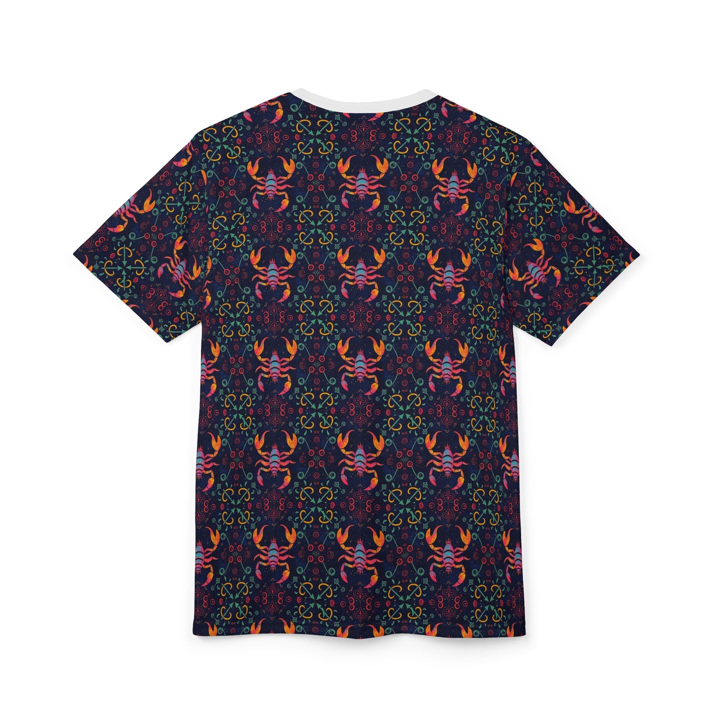 Unisex Cut & Sew T-Shirt, AOP, Scorpio, Zodiac, Pattern