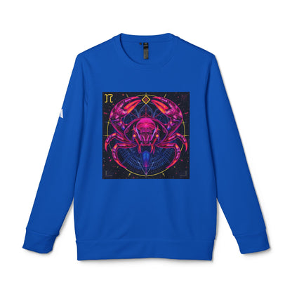Adidas, Unisex Fleece Crewneck Sweatshirt, Cancer, Pop Art, Zodiac