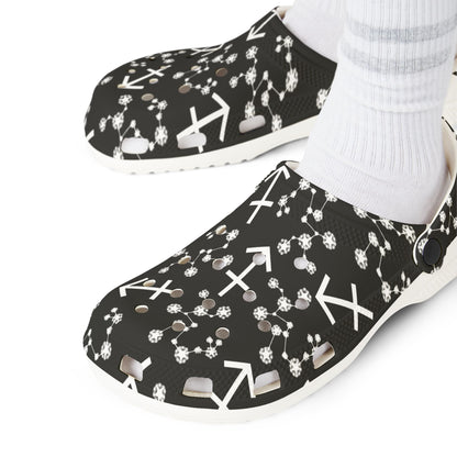 EVA Foam Rubber Shoes (AOP), Material 100% EVA, Sagittarius Zodiac Design