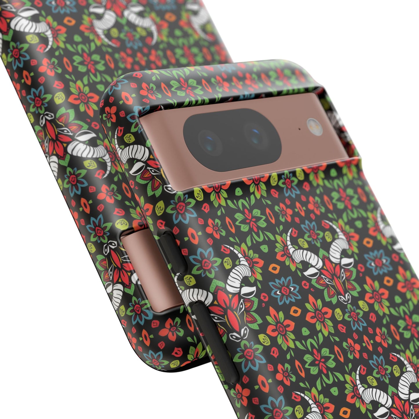 Tough Cases, Taurus, Zodiac v2, Flower Pattern