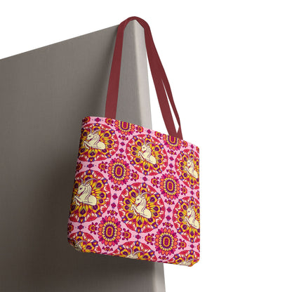 Tote Bag, (AOP), Capricorn, Zodiac v1, Flower Pattern