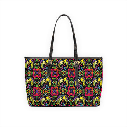 Leather Shoulder Bag, Pisces, Zodiac, Flower Pattern