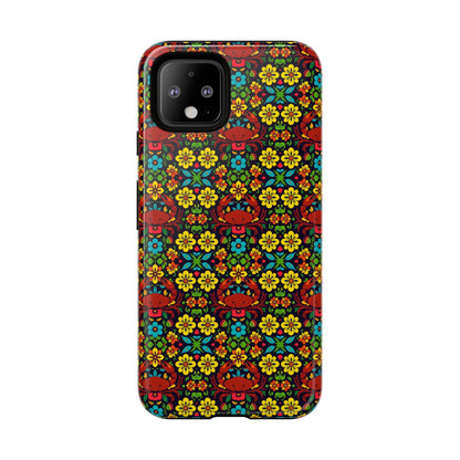 Tough Cases, Cancer, Zodiac v2, Flower Pattern
