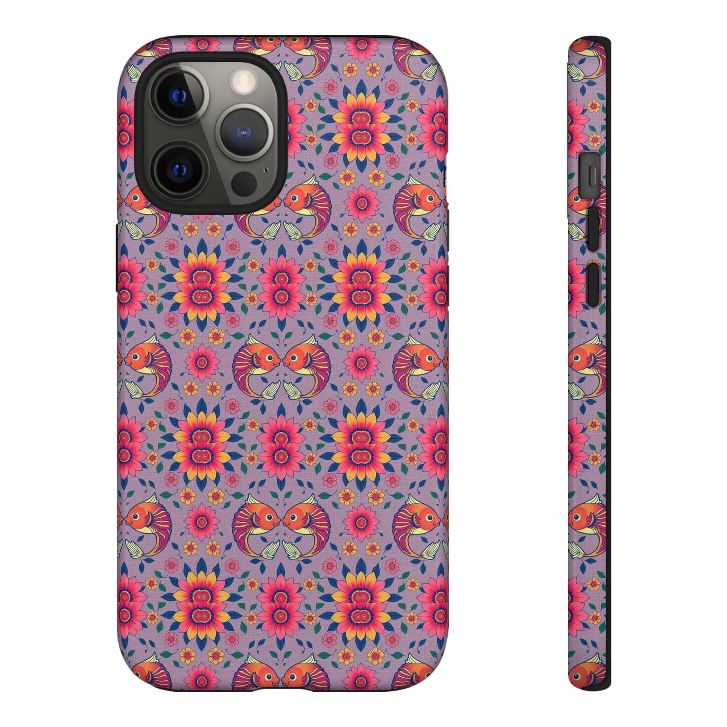 Tough Cases, Pisces, Zodiac v3, Flower Pattern