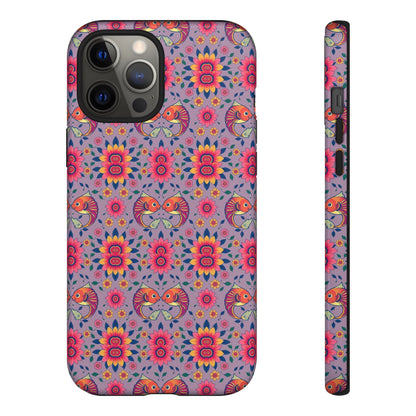 Tough Cases, Pisces, Zodiac v3, Flower Pattern
