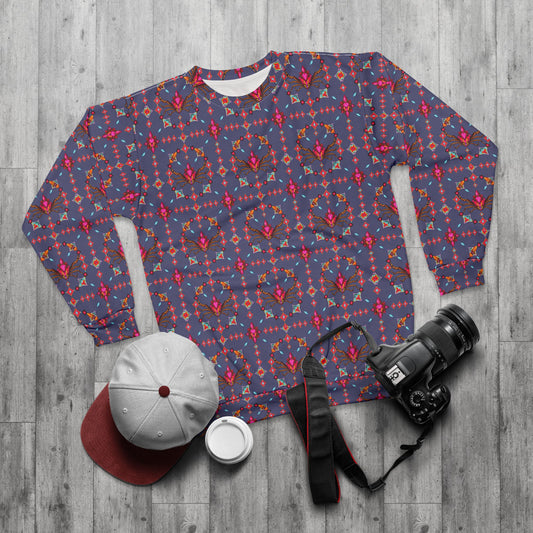 Unisex Sweatshirt (AOP), Scorpio, Zodiac v2, Jewel Pattern
