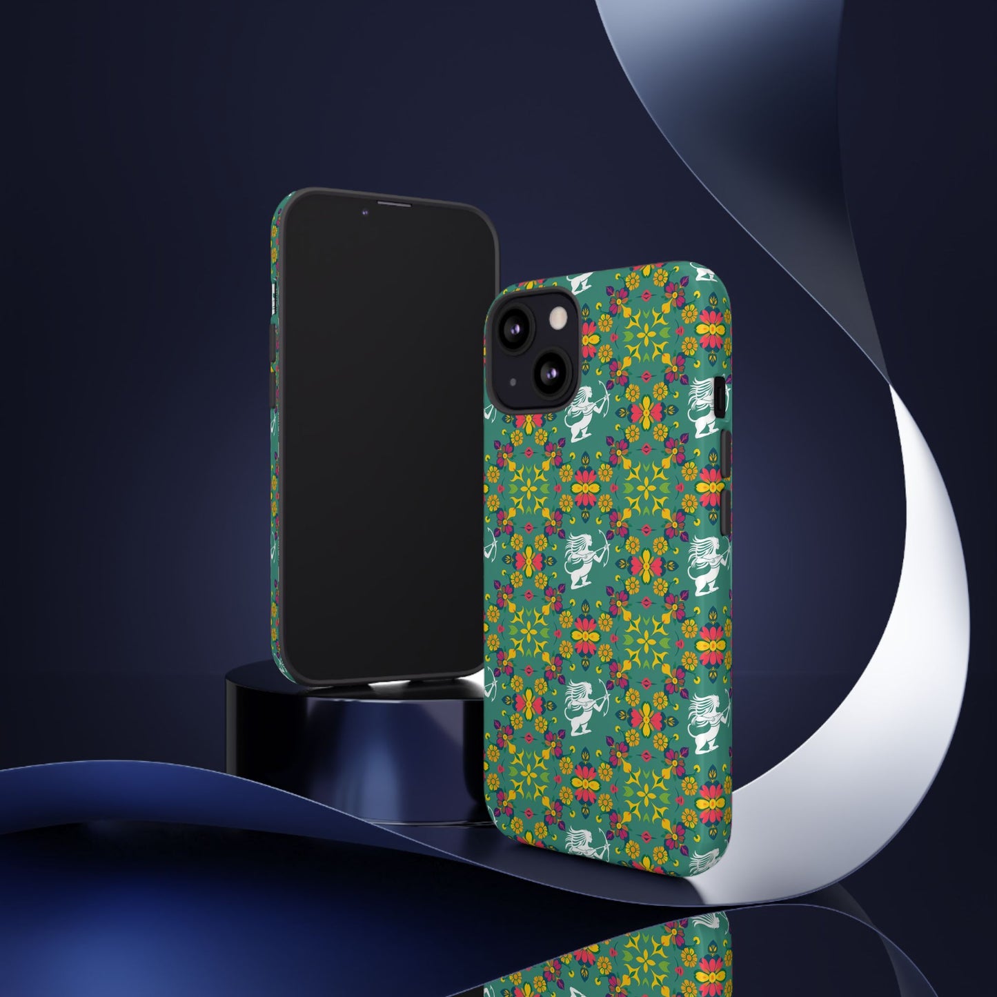 Tough Cases, Sagittarius, Zodiac, Flower Pattern