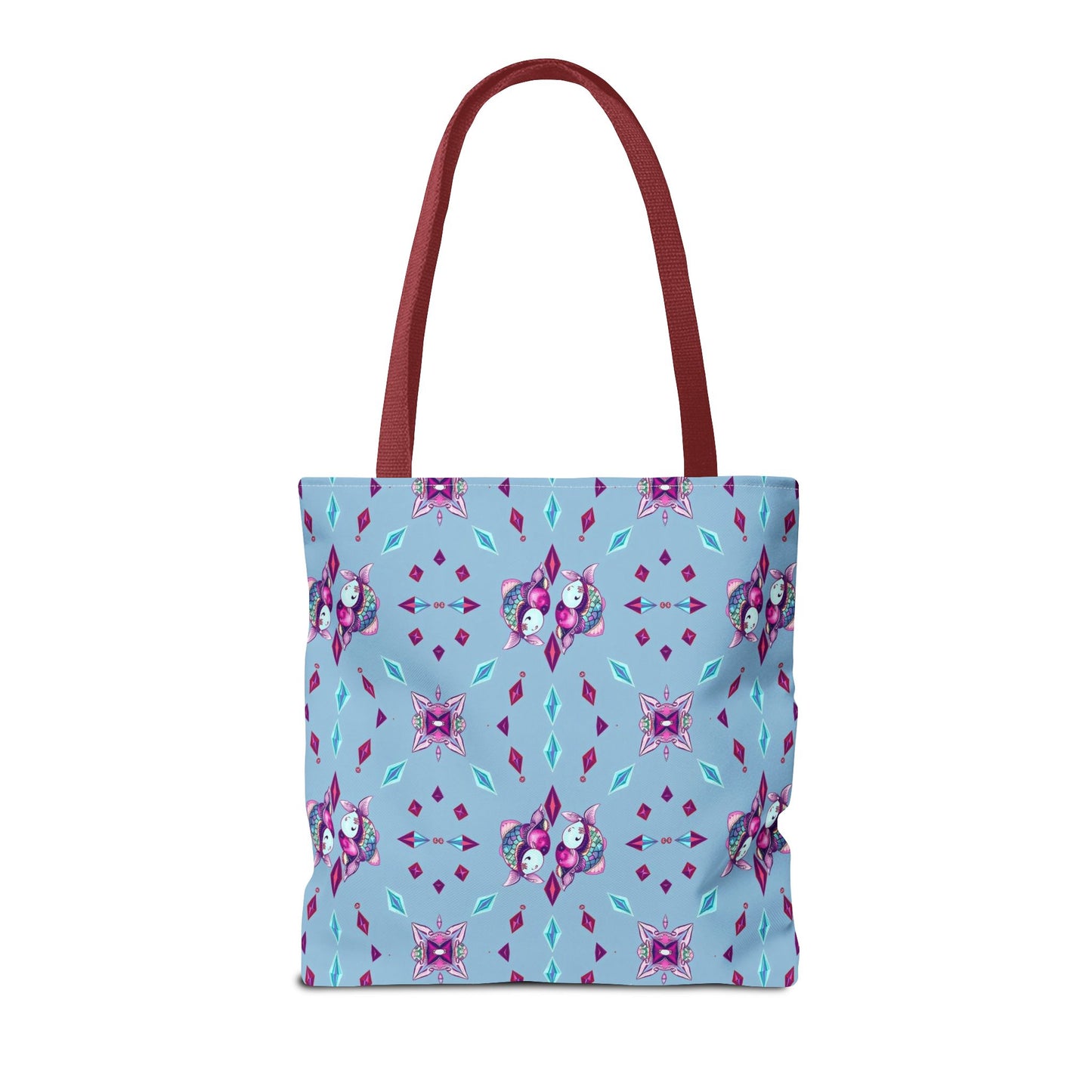 Tote Bag (AOP), Pisces, Zodiac v1, Jewel Pattern