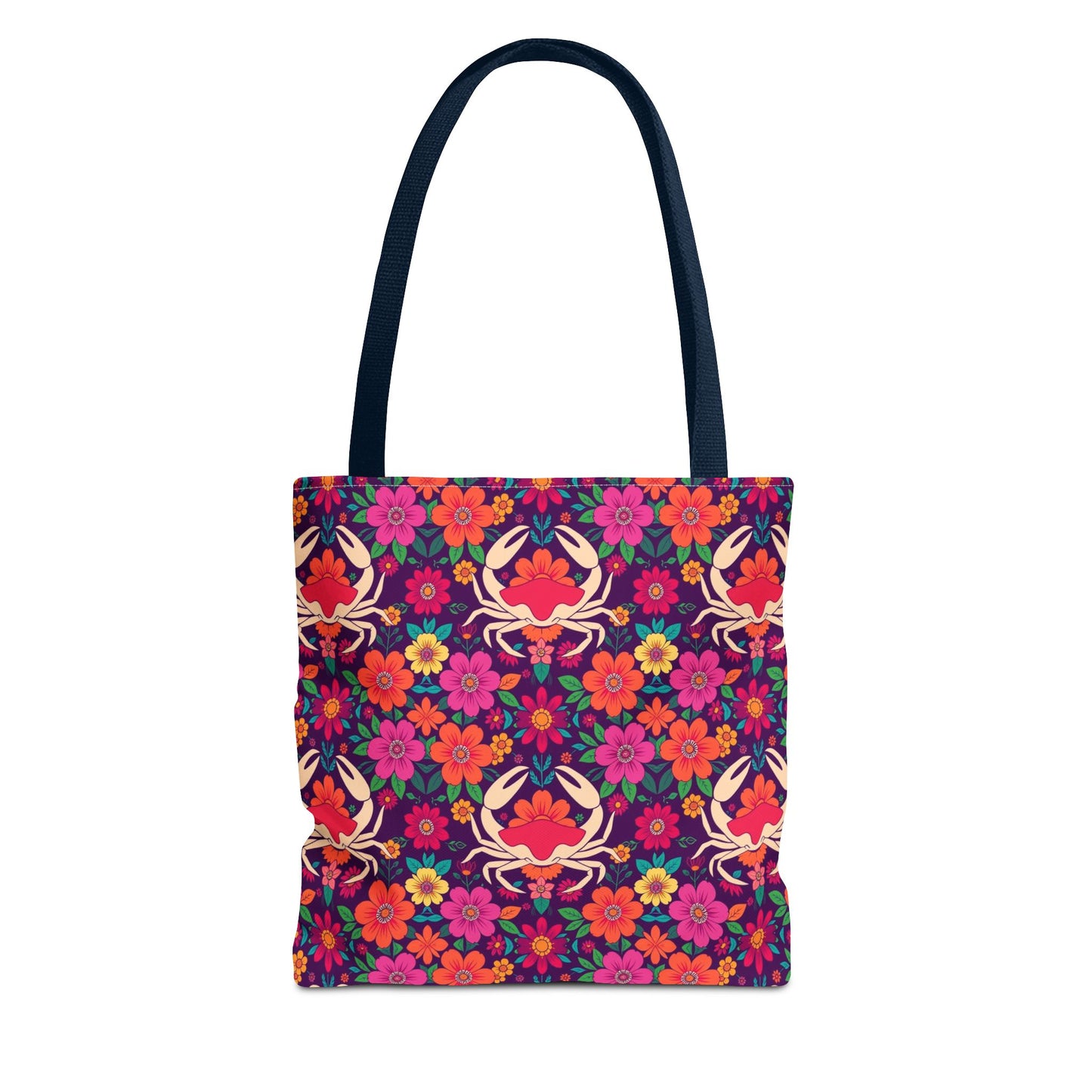 Tote Bag (AOP), Cancer, Zodiac, Flower Pattern