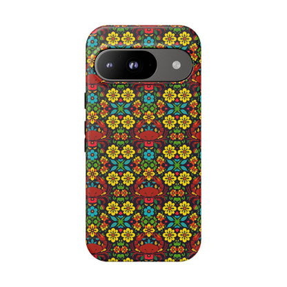 Tough Cases, Cancer, Zodiac v2, Flower Pattern
