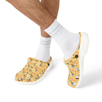 EVA Foam Rubber Shoes, (AOP), Virgo, Zodiac v2, Pattern
