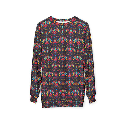 Unisex Sweatshirt (AOP), Virgo, Zodiac v4, Jewel Pattern