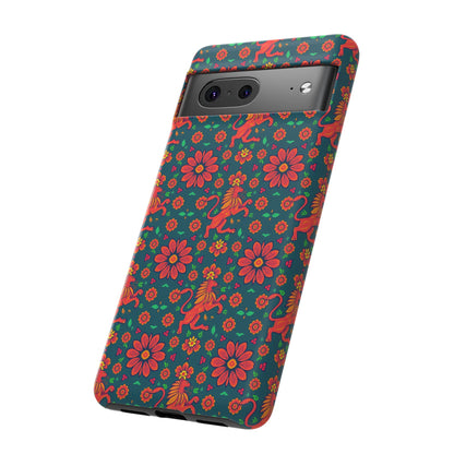 Tough Cases, Leo, Zodiac v2, Flower Pattern