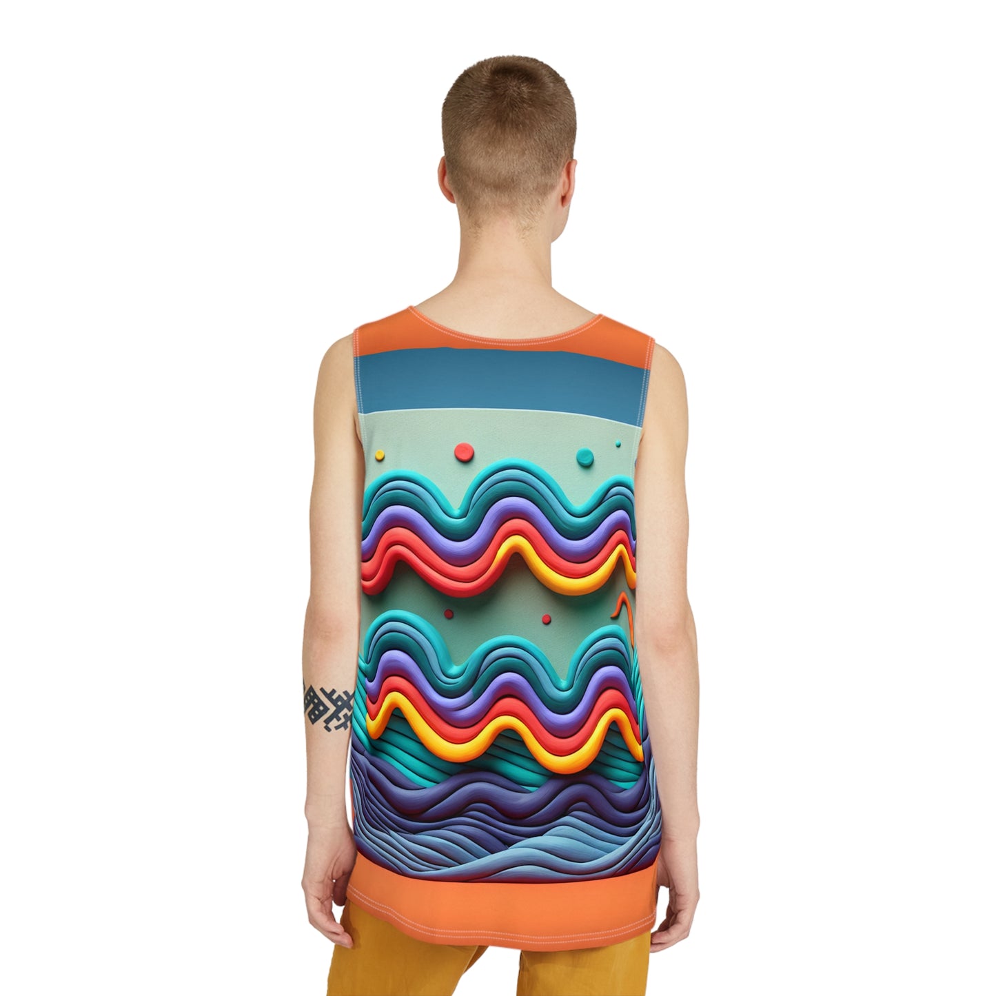 Men's Tank (AOP), Regular fit, Aquarius Painting Zodiac Sign