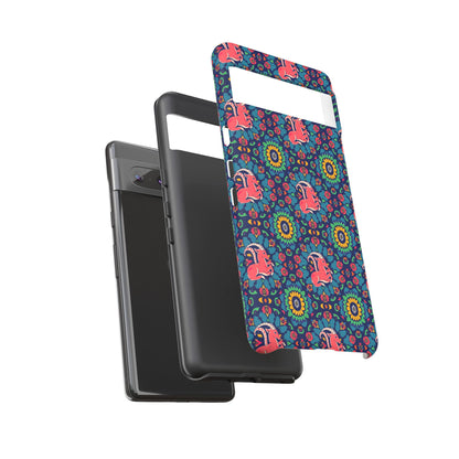 Tough Cases, Capricorn, Zodiac v1, Flower Pattern