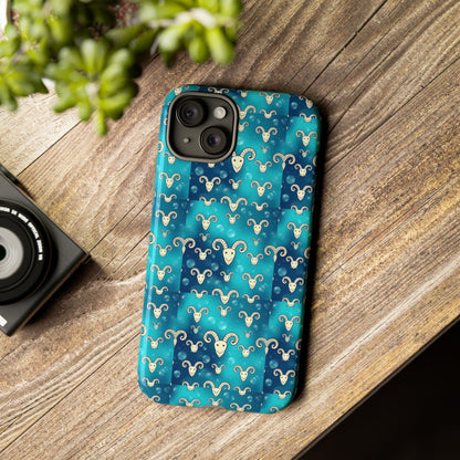 Tough Cases, Aries, Zodiac v1, Bubble Pattern