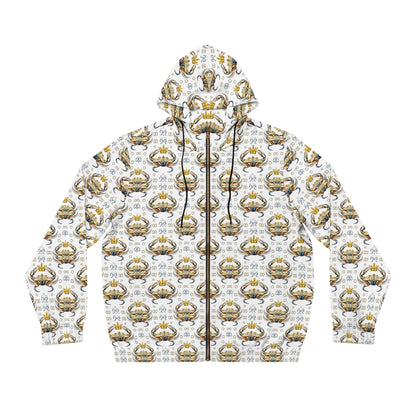 Full-Zip Hoodie (AOP), Cancer, Zodiac v1, Pattern