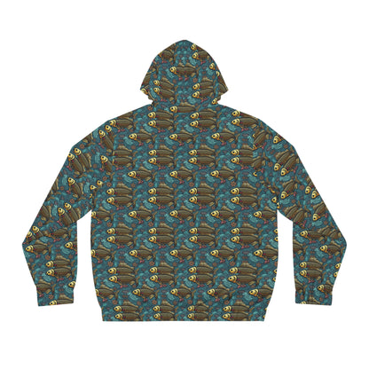 Full-Zip Hoodie (AOP), Pisces, Zodiac v1, Pattern
