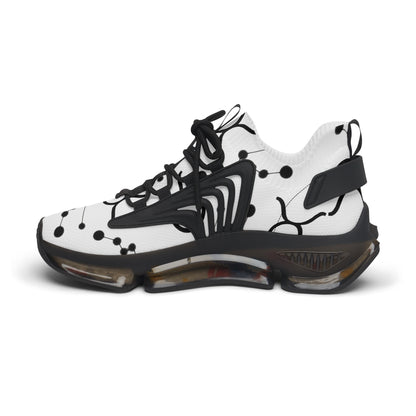 Women's Mesh Sneakers, Constellation & Symbol, Taurus Zodiac Sign, AOP