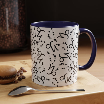 Accent Coffee Mug with the Capricorn sign (11, 15oz)