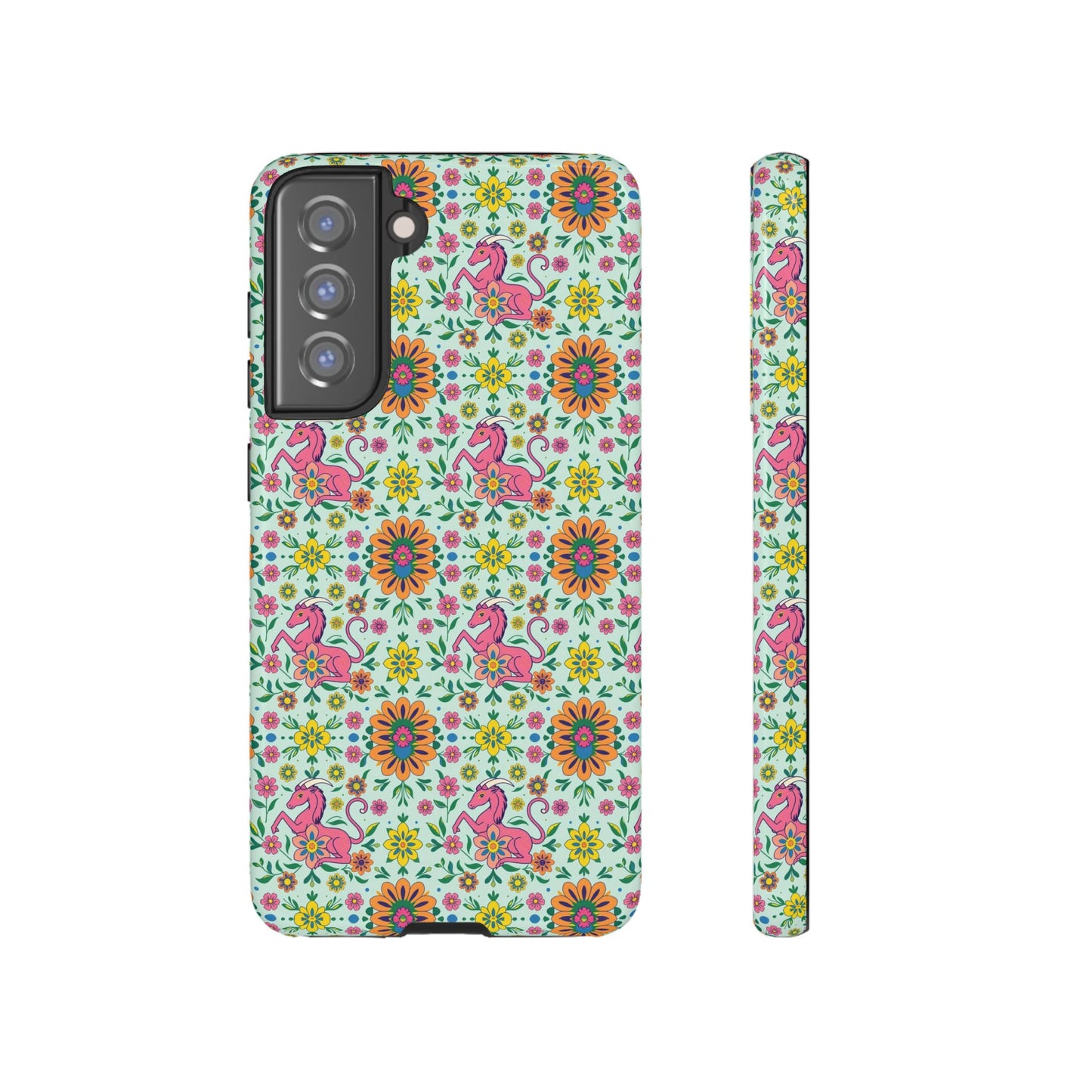Tough Cases, Aquarius, Zodiac, Flower Pattern
