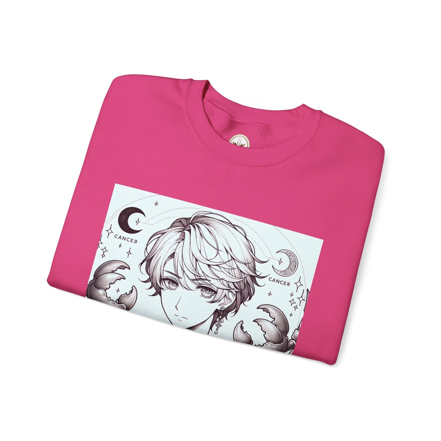 Unisex Heavy Blend™ Crewneck Sweatshirt,Two Moon, Cancer Zodiac Design