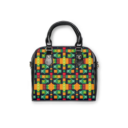 Shoulder Handbag, Virgo, Zodiac v3, Shapes Pattern