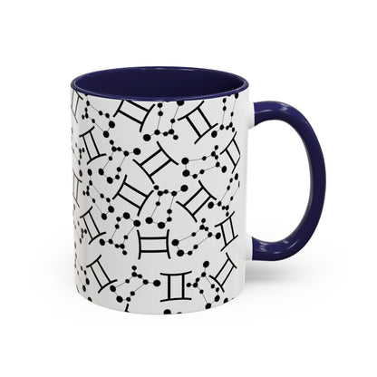Accent Coffee Mug with the Gemini sign (11, 15oz)