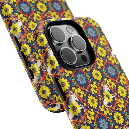 Tough Cases, Aquarius, Zodiac v3, Flower Pattern