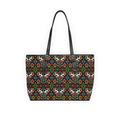 Leather Shoulder Bag, Taurus, Zodiac v1, Flower Pattern