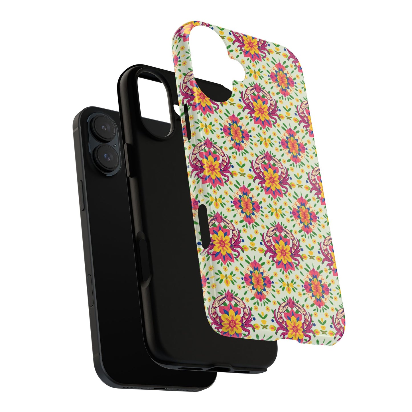 Tough Cases, Cancer, Zodiac v3, Flower Pattern