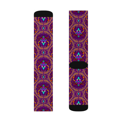 Sublimation Socks, Scorpio, Zodiac v3, Jewel Pattern