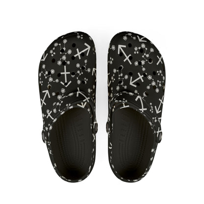 EVA Foam Rubber Shoes (AOP), Material 100% EVA, Sagittarius Zodiac Design