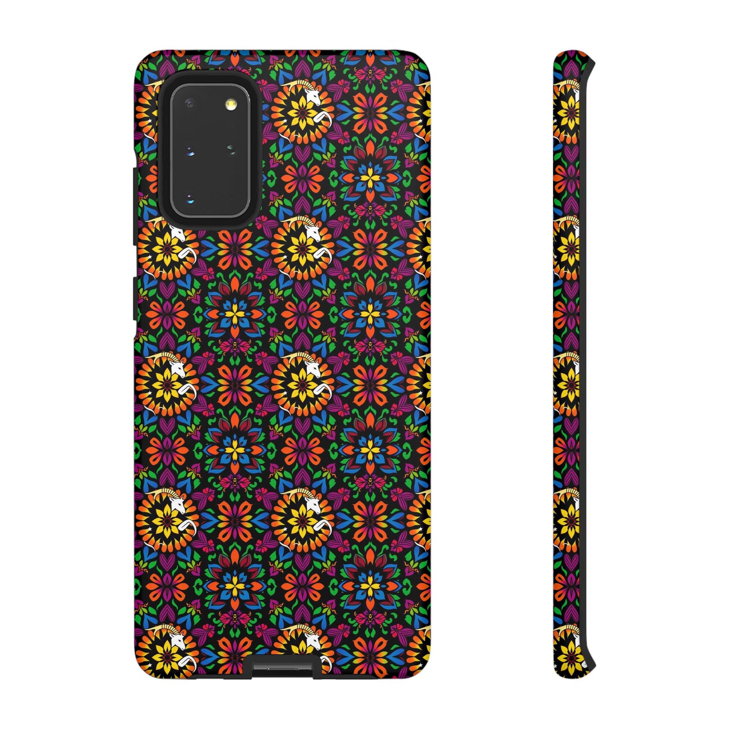 Tough Cases, Capricorn, Zodiac v2, Flower Pattern