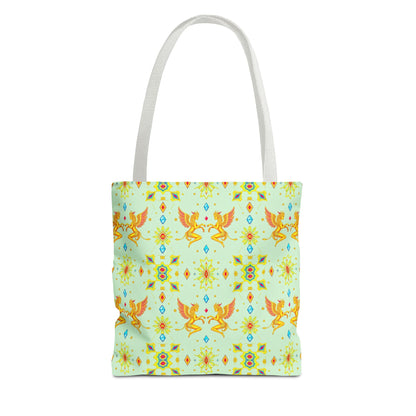 Tote Bag (AOP), Gemini, Zodiac v1, Jewel Pattern