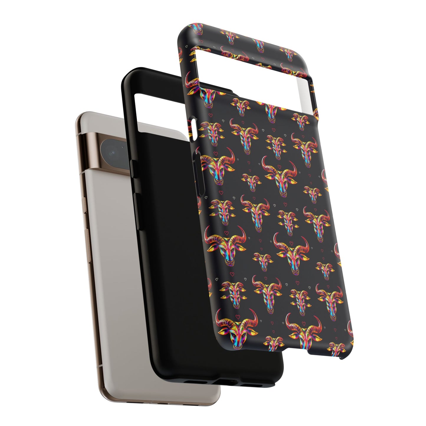 Tough Cases, Taurus, Zodiac, Metal Pattern