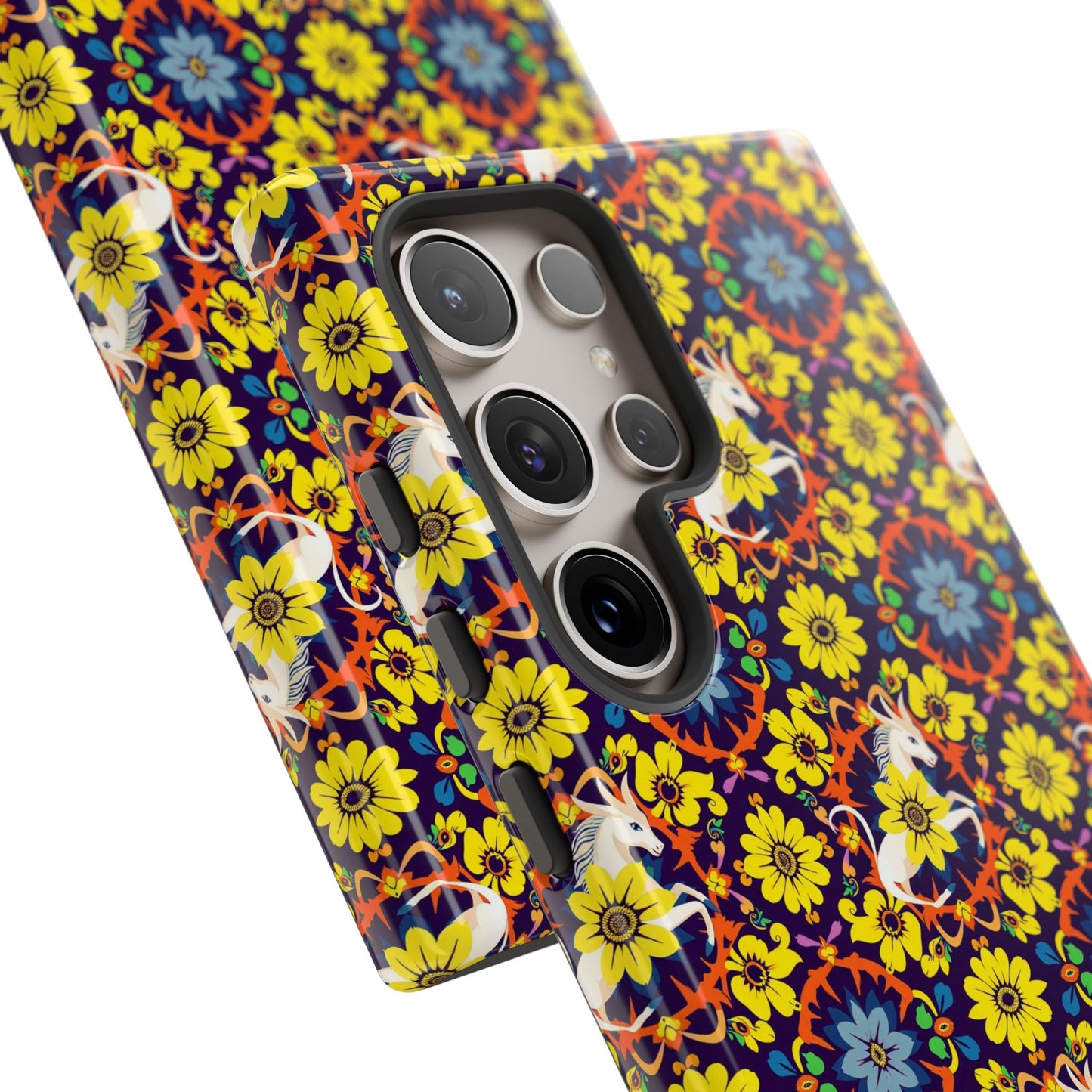 Tough Cases, Aquarius, Zodiac v3, Flower Pattern